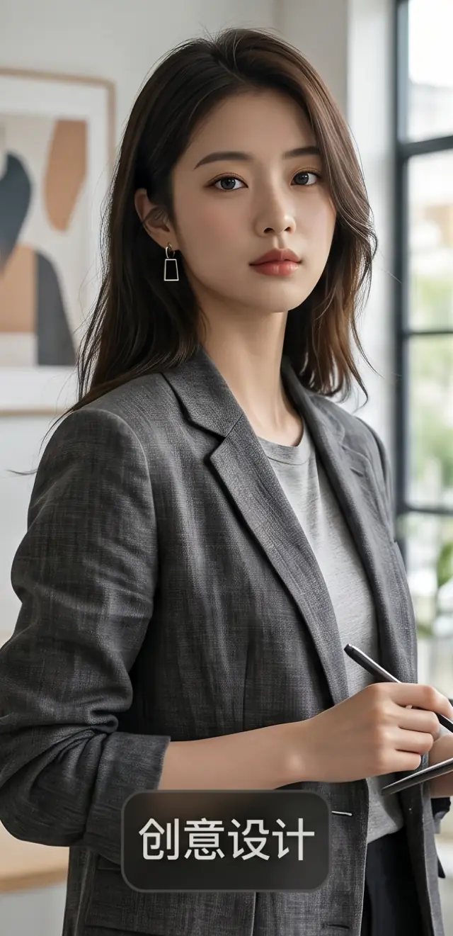 证件照深色服装示例